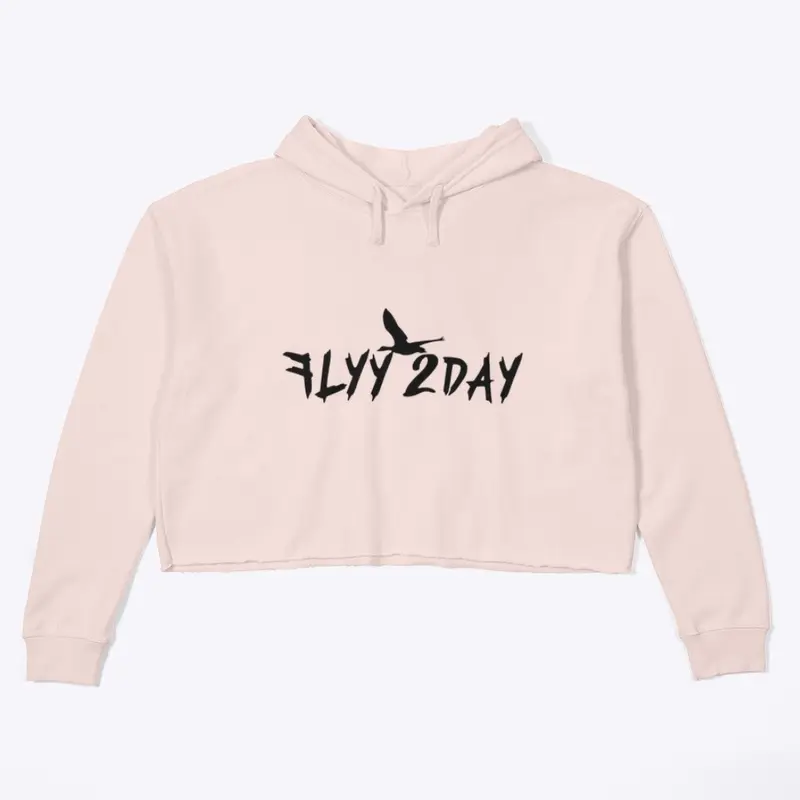 Flyy 2Day-Ladies Crop Top Hoodie