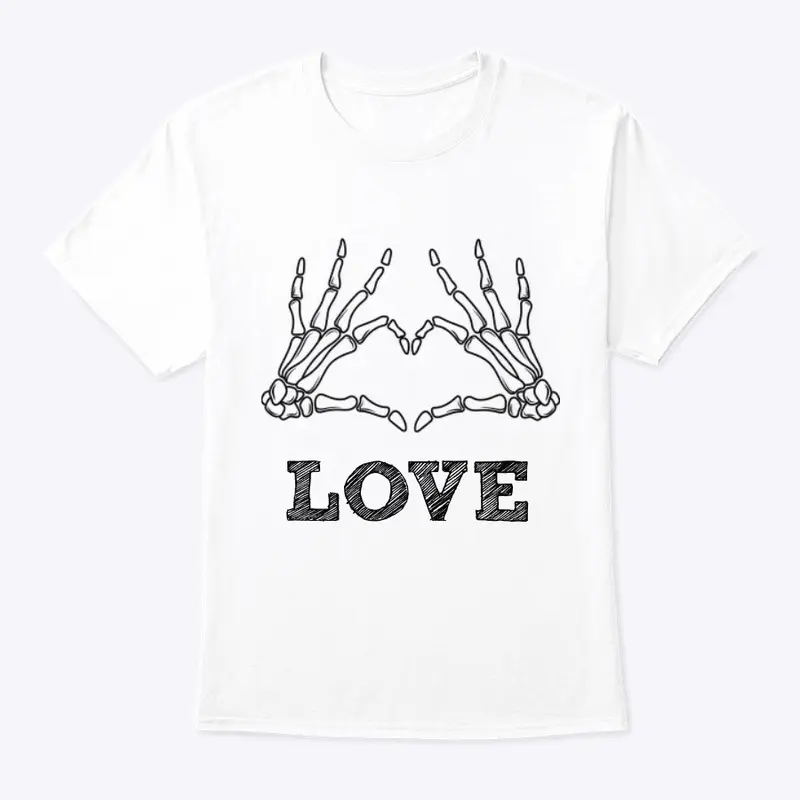 Flyy 2Day-Love Skeleton Hands T-Shirt