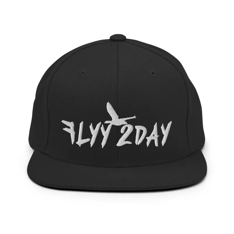 Flyy 2Day-White Letter SnapBack 