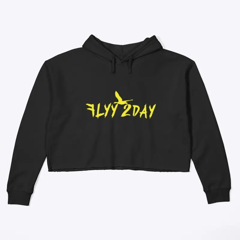 Flyy 2Day-Ladies Crop Top Hoodie